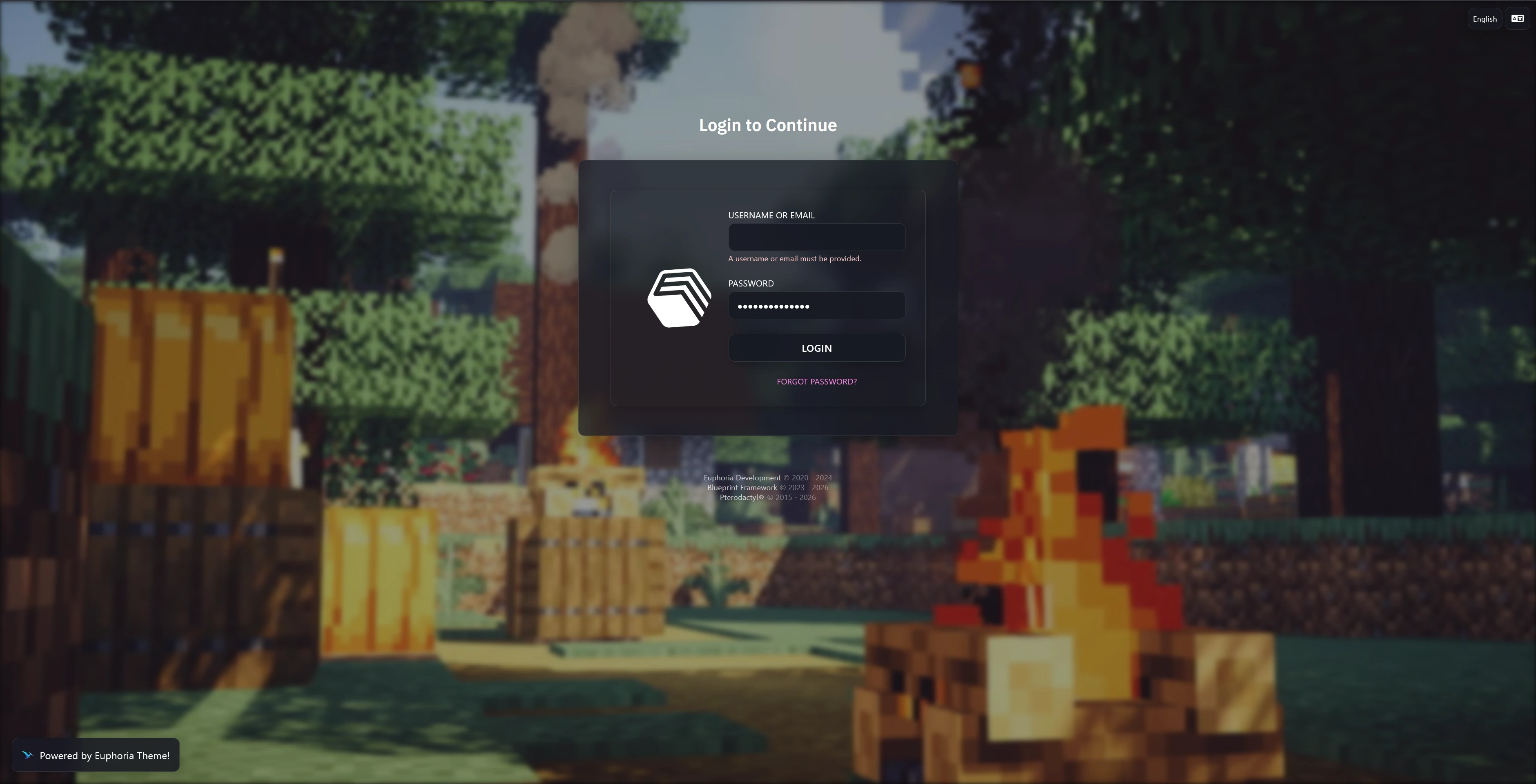 Login view